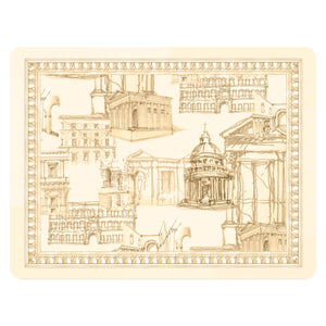 Ramsay Gourd Roman Holiday Cork Back Placemats – Set of 4