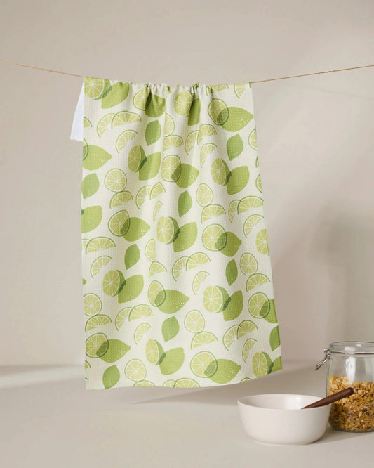 Geometry Limes Tea Towel