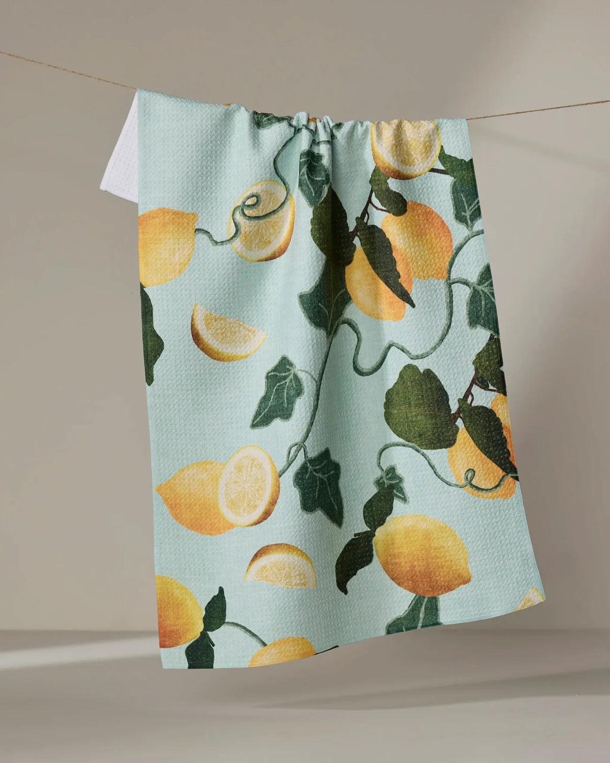Geometry Amalfi Lemons Tea Towel