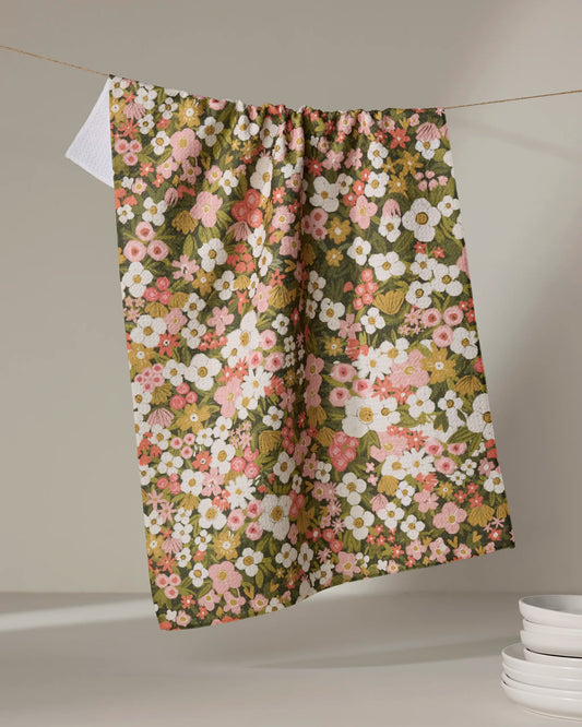 Geometry Gilded Garden Tea Towel