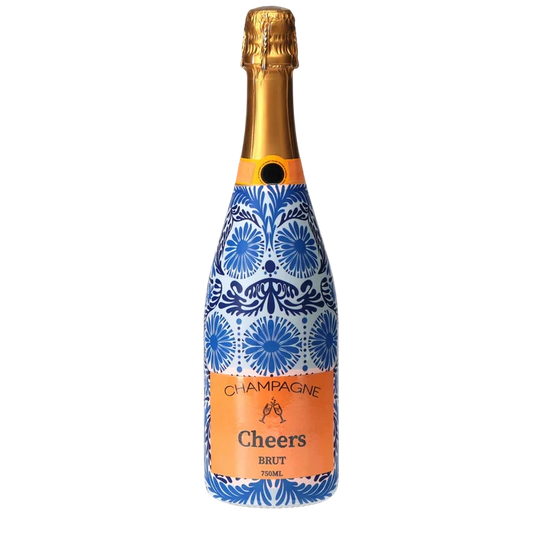Beau Bottles Prosecco Bottle Wrap – Navy Jardin Sheridan