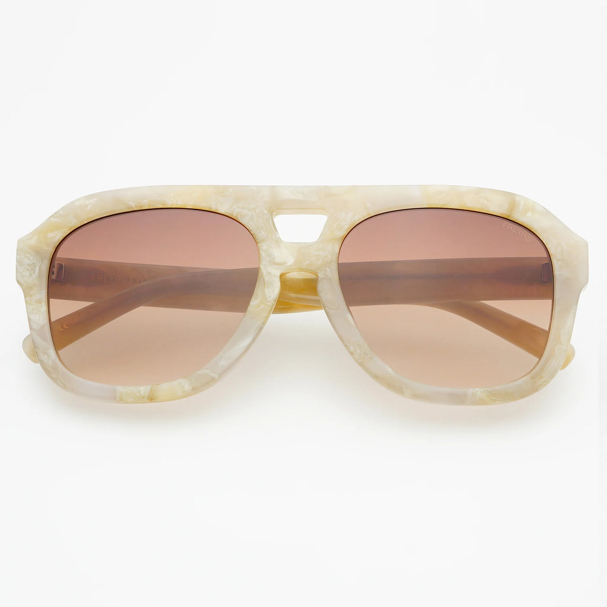 Freyrs Voyager Oversized Aviator Sunglasses – Gray Pearl