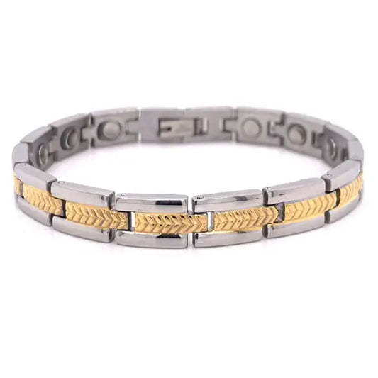Cecilia Taylor Stainless Steel Gold PVD Coated Magnetic Bracelet