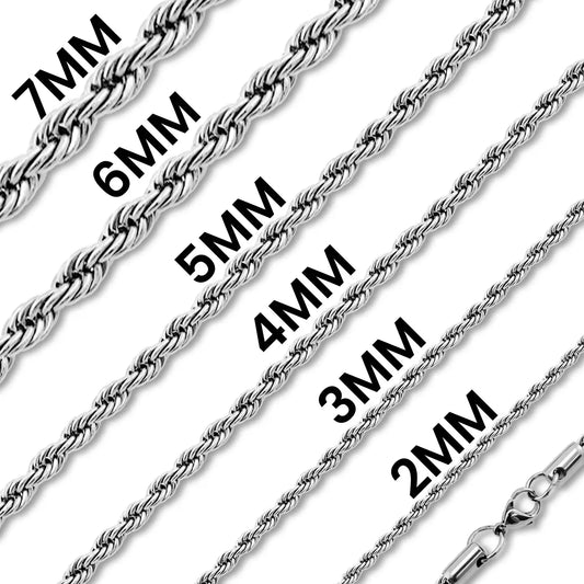 Cecilia Taylor Stainless Steel Rope Chain Necklace