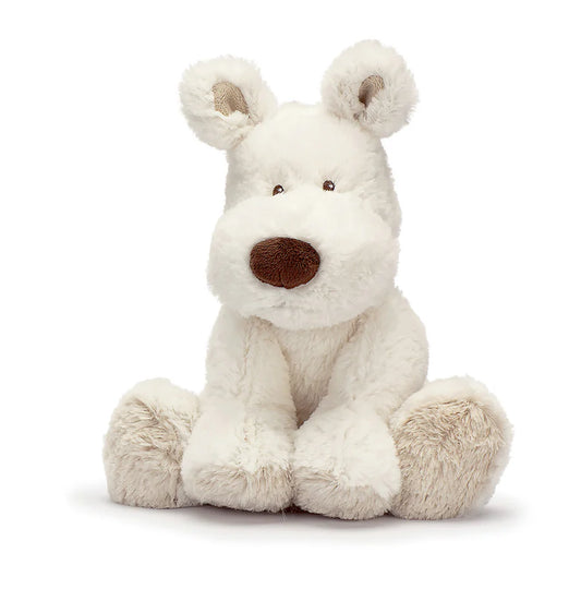 Medium Teddy Cream Dog, White