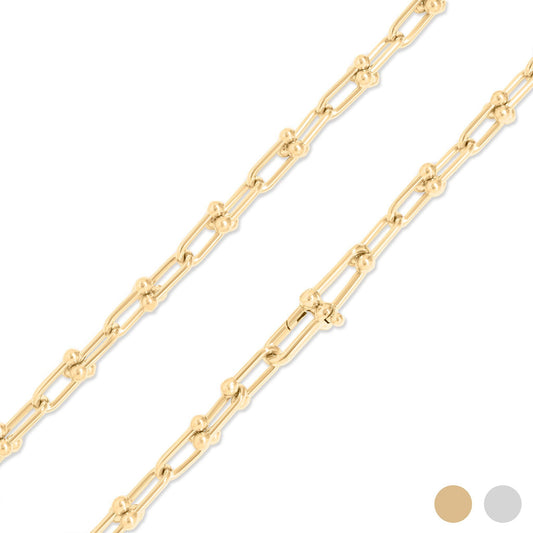 18K Gold PVD Stainless Steel Hardware Chain Necklace