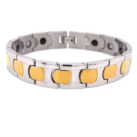 Cecilia Taylor Stainless Steel & Gold PVD Coated Magnetic Bracelet