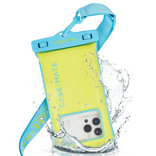 Casemate Floating Phone Pouch, Yellow/Blue Bag