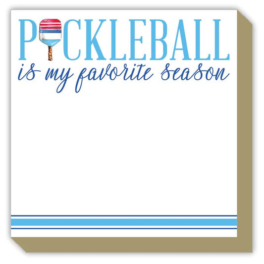 Handpainted Pickleball is My Favorite Season Luxe Notepad