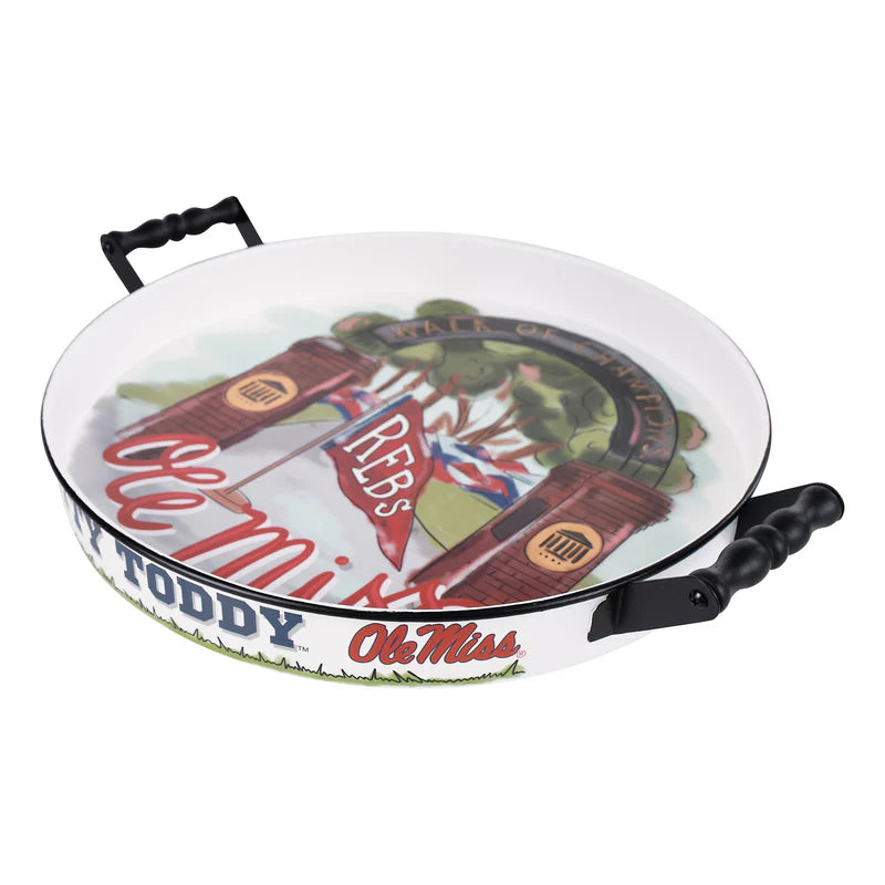 Ole Miss Enamel Serving Tray