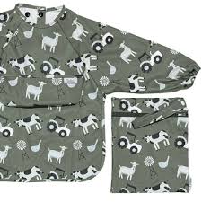 Calla Baby – Grayson Long Sleeve Bib – Farm Green