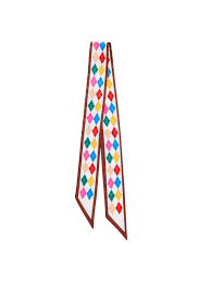 Shiraleah Argyle Twilly Scarf – Ivory