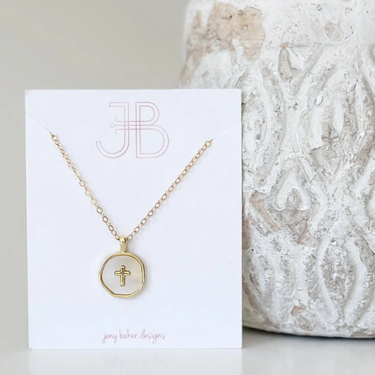 Jeny Baker Katie Cross Necklace