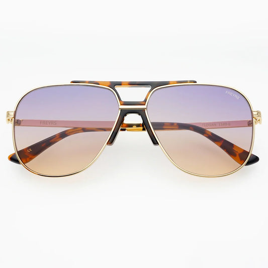 Freyrs Logan Acetate Aviator Unisex Sunglasses – Sunrise