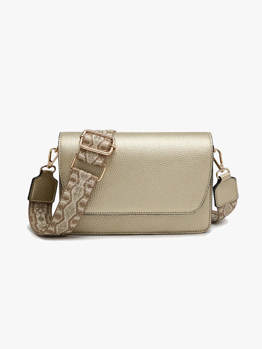 Jen & Co. Noah Crossbody - Light Gold