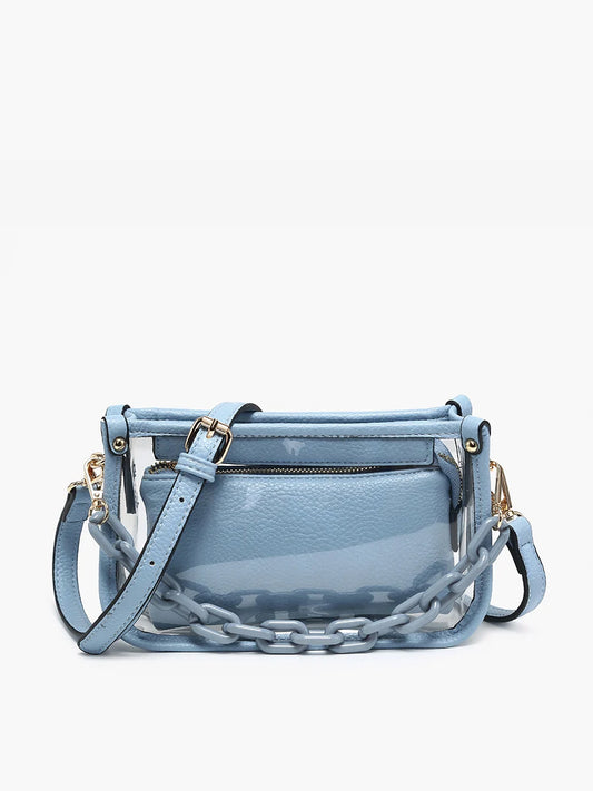 Jen & Co. Jessica Clear Crossbody Bag