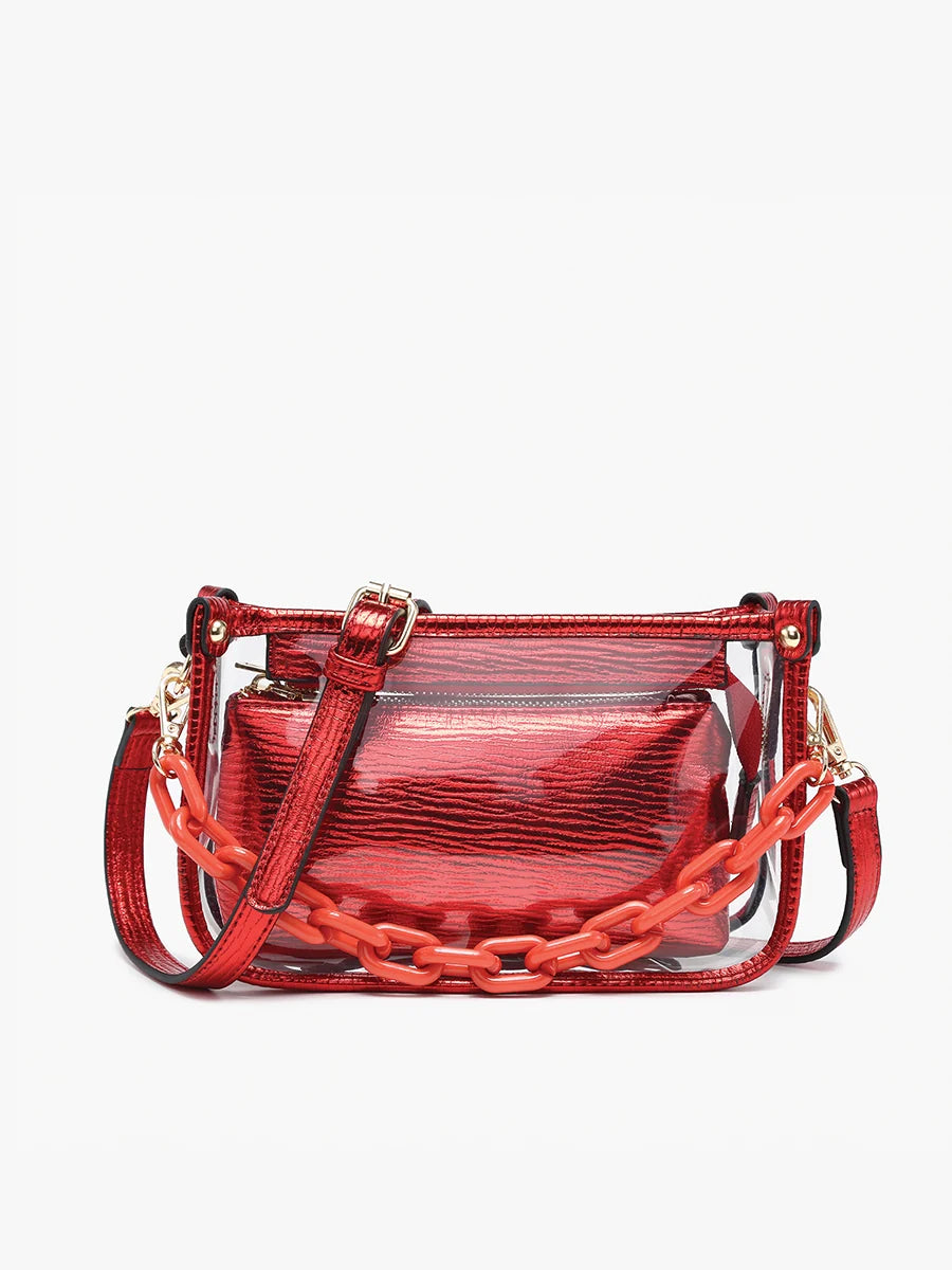 Jen & Co. Jessica Clear Crossbody Bag