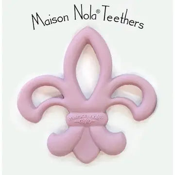 Fleur de lis Silicone Teether
