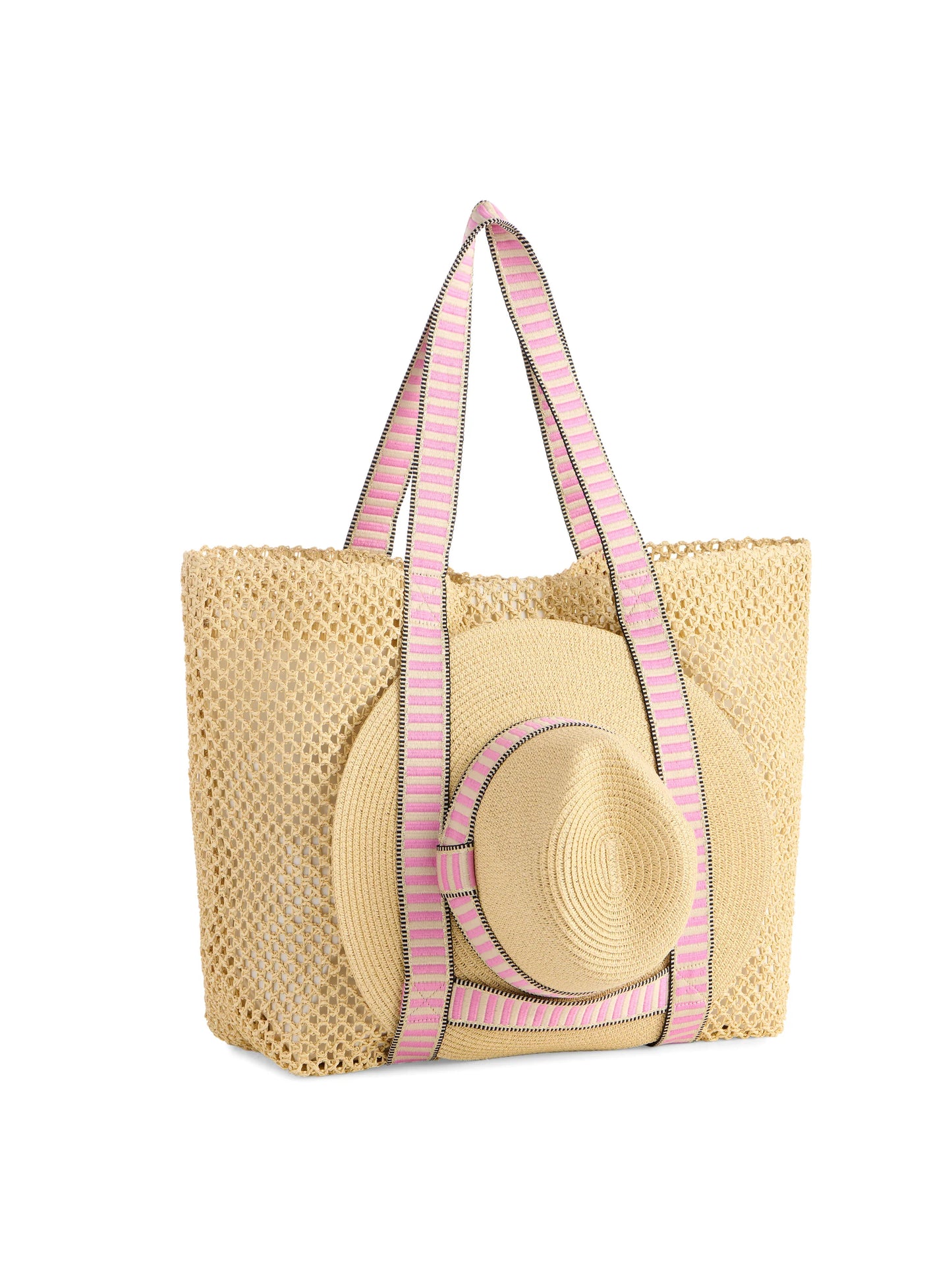 Shiraleah Dorian Beach Tote and Hat Set