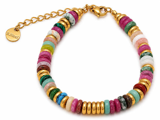 Gracefully Waterproof Multicolor Beaded Bracelet