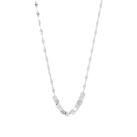 Cecilia Taylor Stainless Steel Lip Chain Charm Necklace