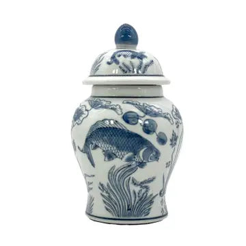 Teal 8" Ginger Jar