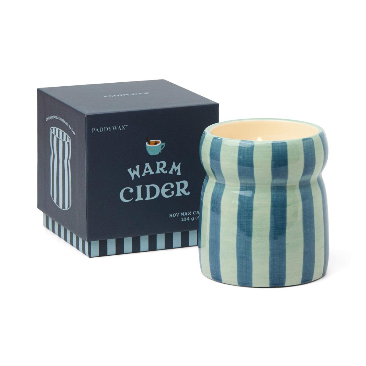 Paddywax Navy Warm Cider Candle